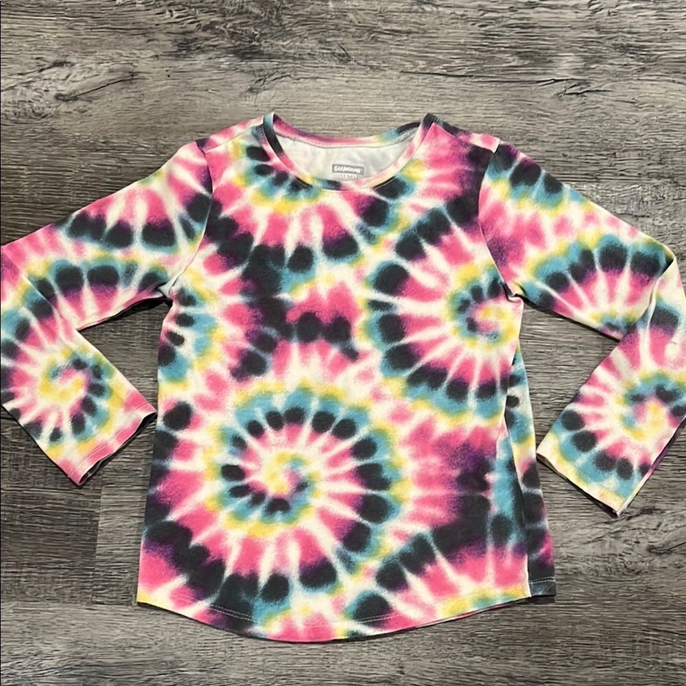 Kids Colorful Tie-Dye Long Sleeve Shirt - 5T